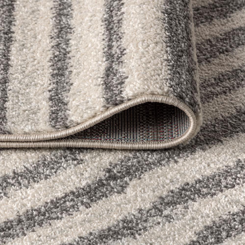 Lyla Offset Stripe Area Rug - Soft Modern Geometric Pattern Non-Slip Living Room Rug - Perfect for Bedroom, Nursery & Home Decor