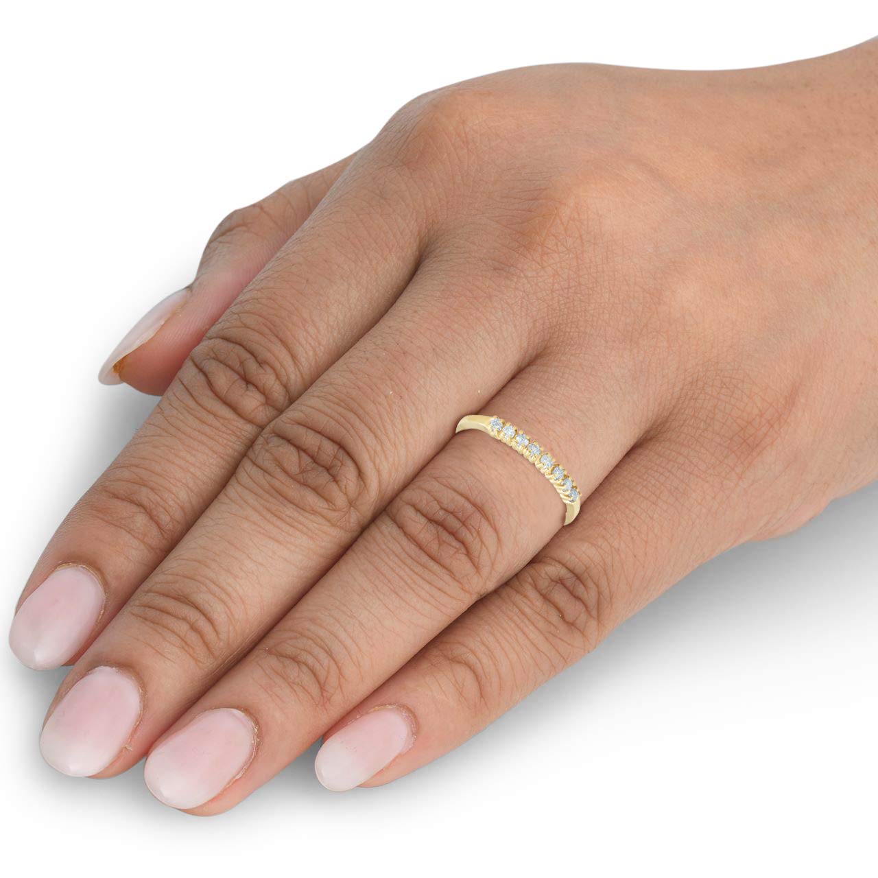 10K Yellow Gold Diamond Ring for Women - Elegant Wedding, Engagement & Anniversary Jewelry Gift