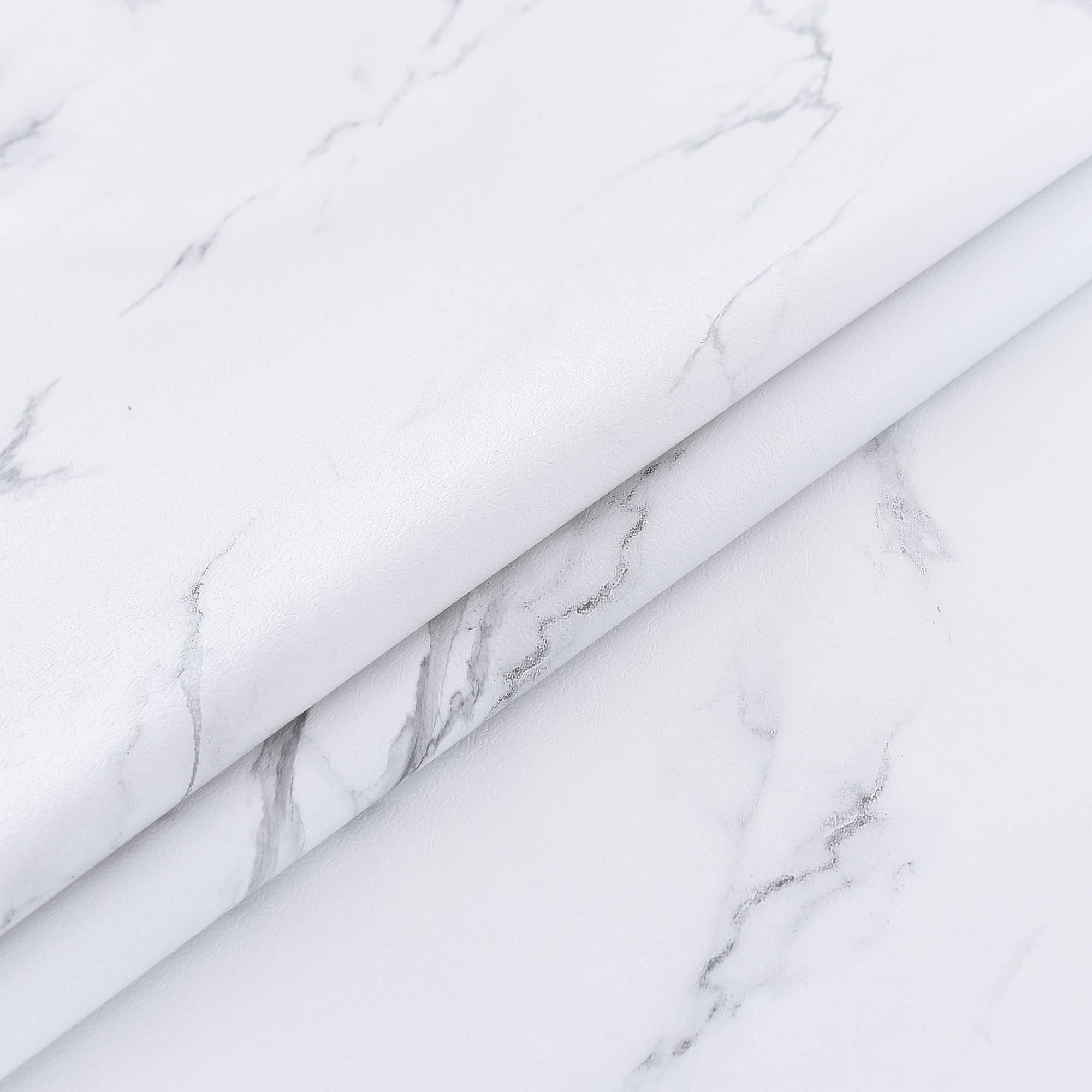 LOHASCASA Waterproof Vinyl Tablecloth Cover - 54x54 Inch Small Square PVC Oilcloth for Dining, Coffee Table, Outdoor & Camping | Easy Wipe Clean, White Marble Design | Perfect for Parties, Picnics & Home Decor