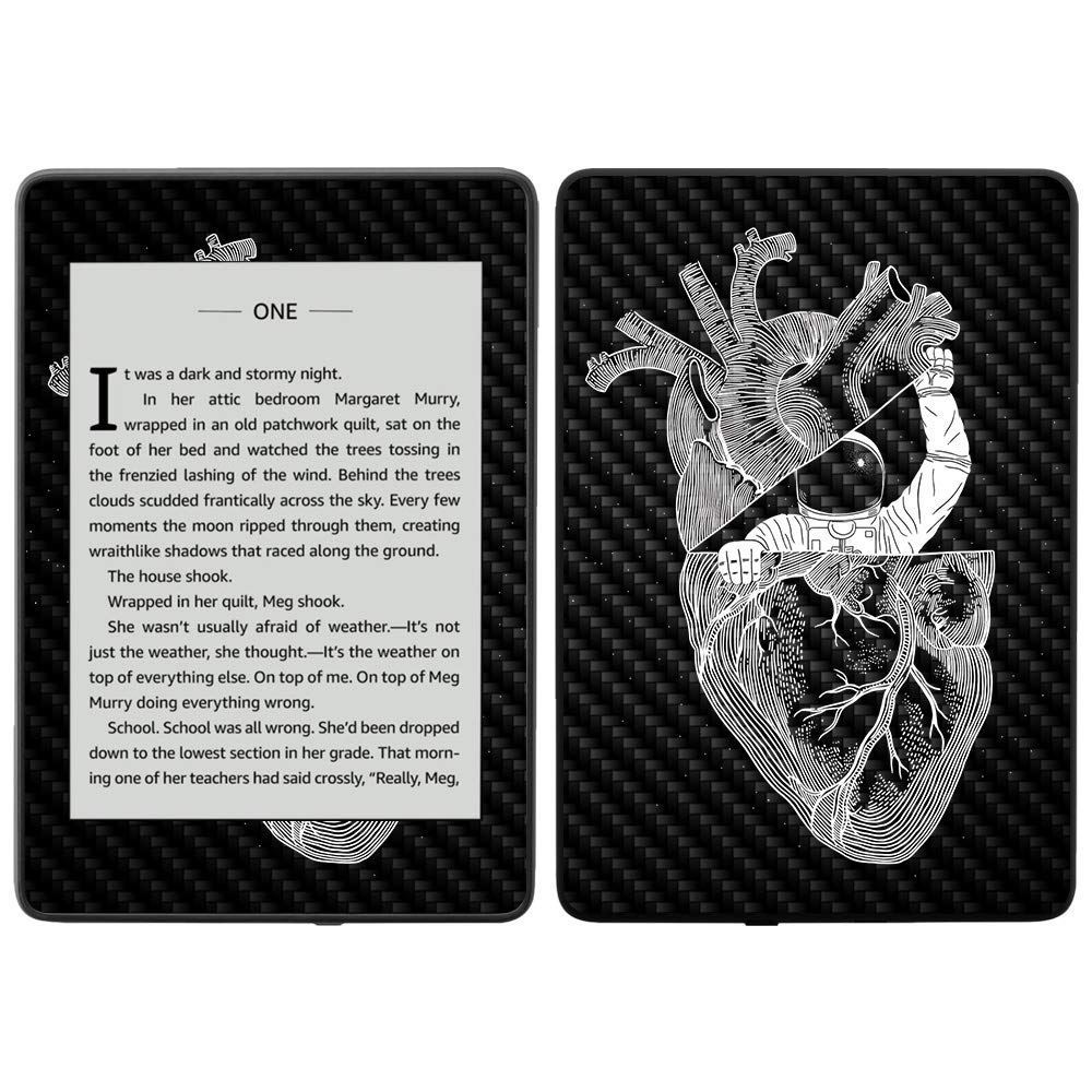 Premium Carbon Fiber Skin for Amazon Kindle Paperwhite 2018 (10th Gen) - My Space Design | Waterproof Protective Cover with Durable Textured Finish | Easy Application & Removal | Made in USA | Perfect for Travel, Reading & Outdoor Use