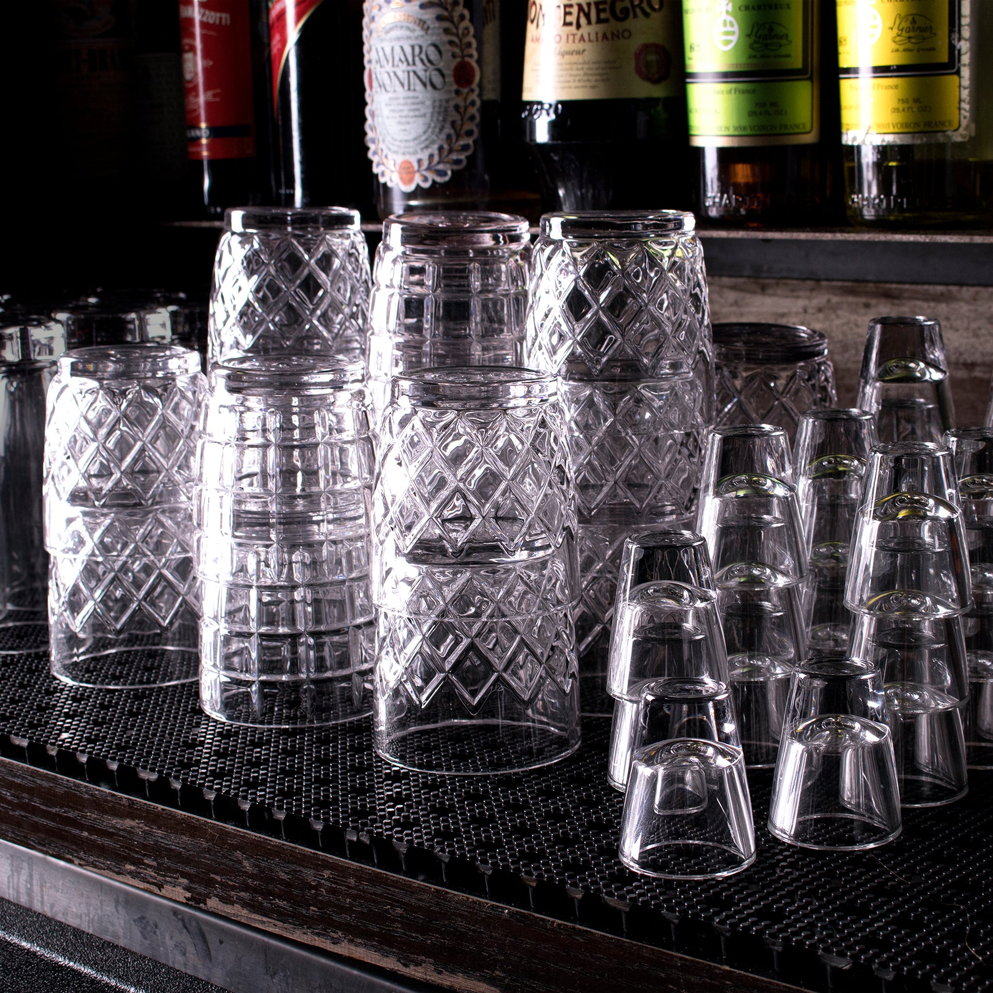 YARAI® Nesting Rocks Glasses - Set of 6 (6oz/180ml Each) - Durable Whiskey, Bourbon & Cocktail Glasses for Home Bar, Parties & Gifts