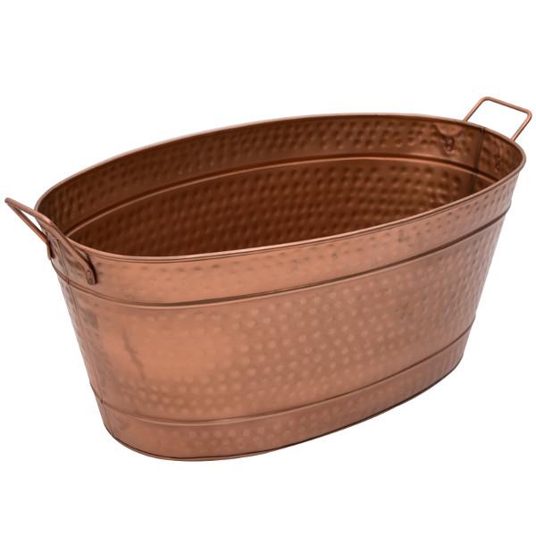 Hammered Copper Plated Bathtub - Vintage Style Freestanding Soaking Tub for Bathroom & Spa Relaxation