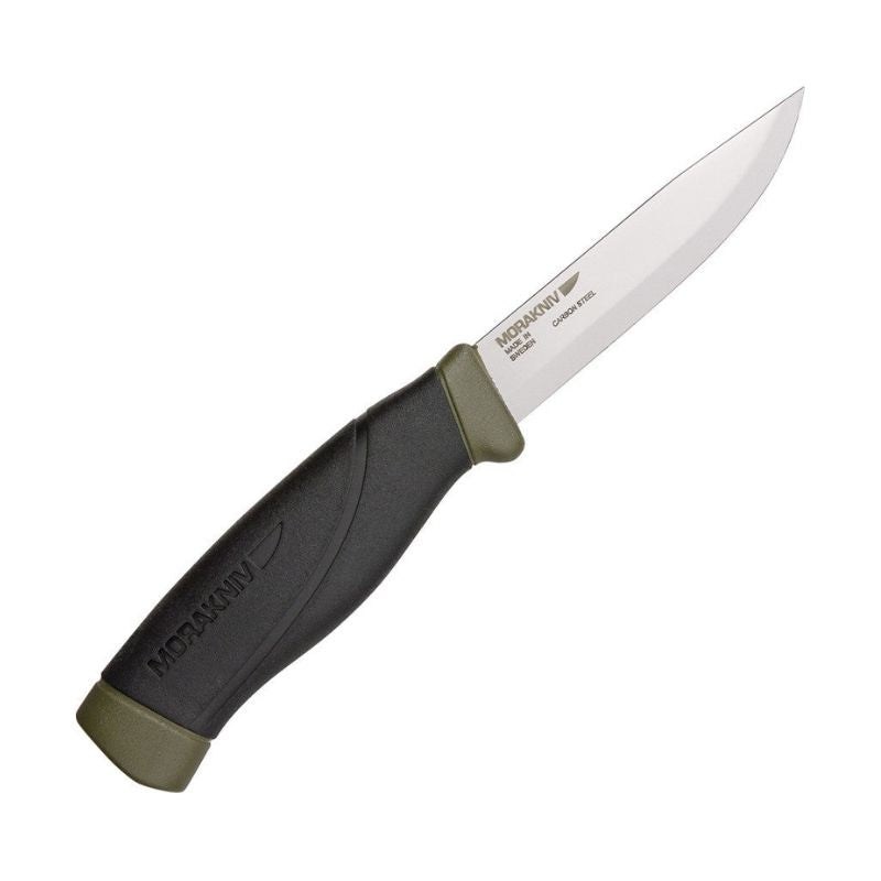 Morakniv Companion Heavy Duty OD Green Fixed Blade Knife - Outdoor Survival, Camping, Hunting, and Bushcraft Essential