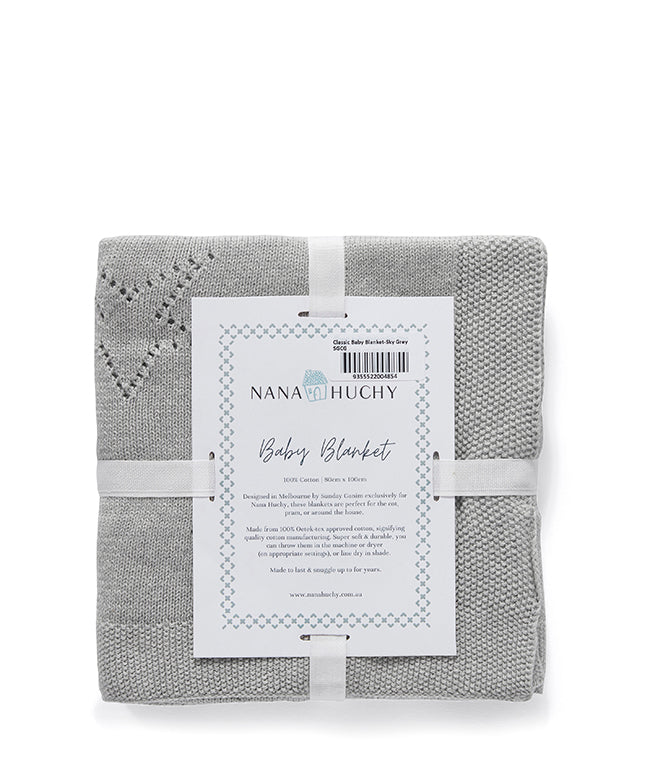 Personalized Baby Blanket - Soft Star Grey Design for Newborns & Infants - Perfect for Nursery, Gifts & Photo Shoots