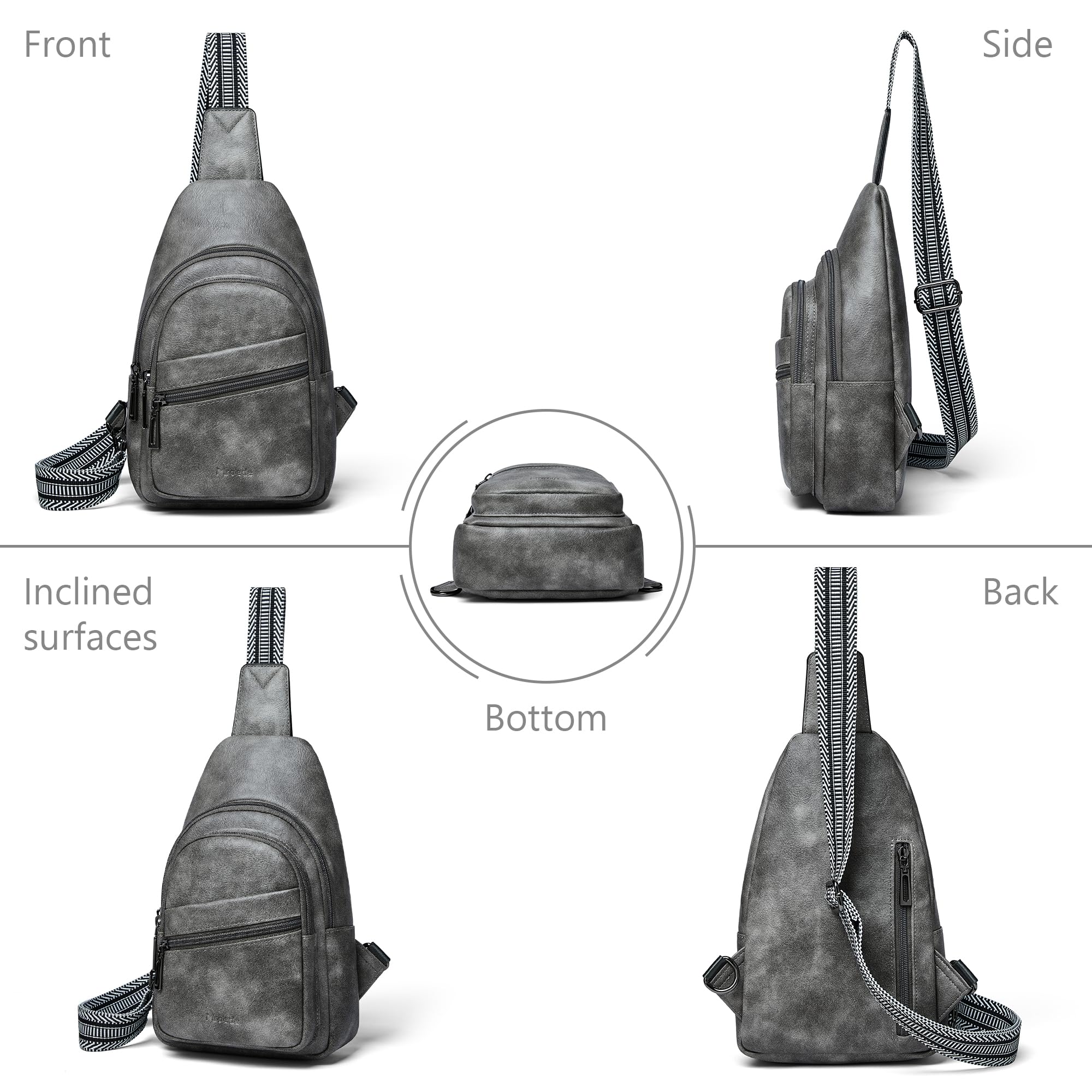 Stylish Women's Crossbody Sling Bag - Adjustable Fanny Pack & Chest Purse for Travel, Shopping & Everyday Use | Perfect for Hiking, Concerts & Running Errands