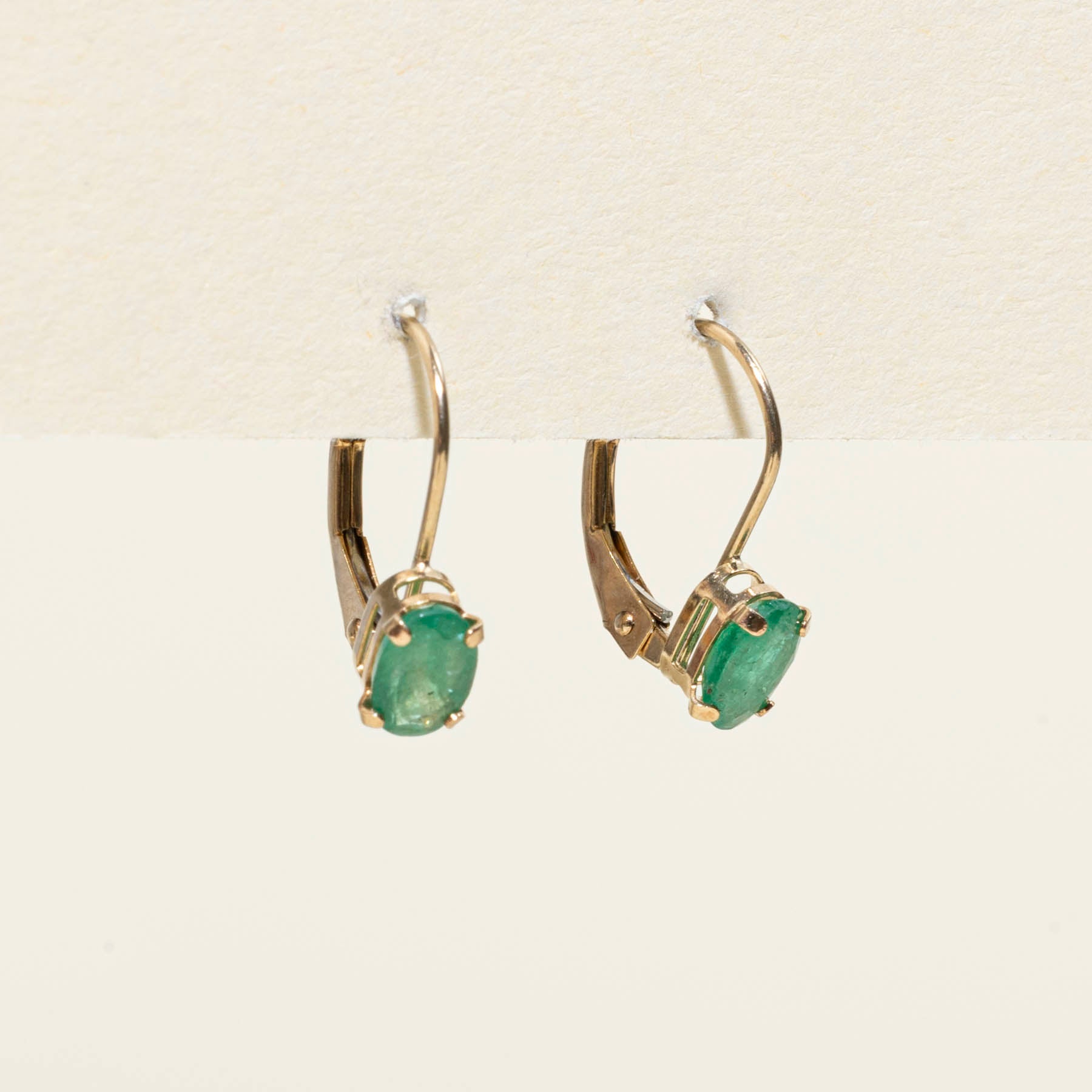 0.60ctw Genuine Emerald Drop Earrings for Women - Elegant Green Gemstone Jewelry for Weddings, Parties & Special Occasions