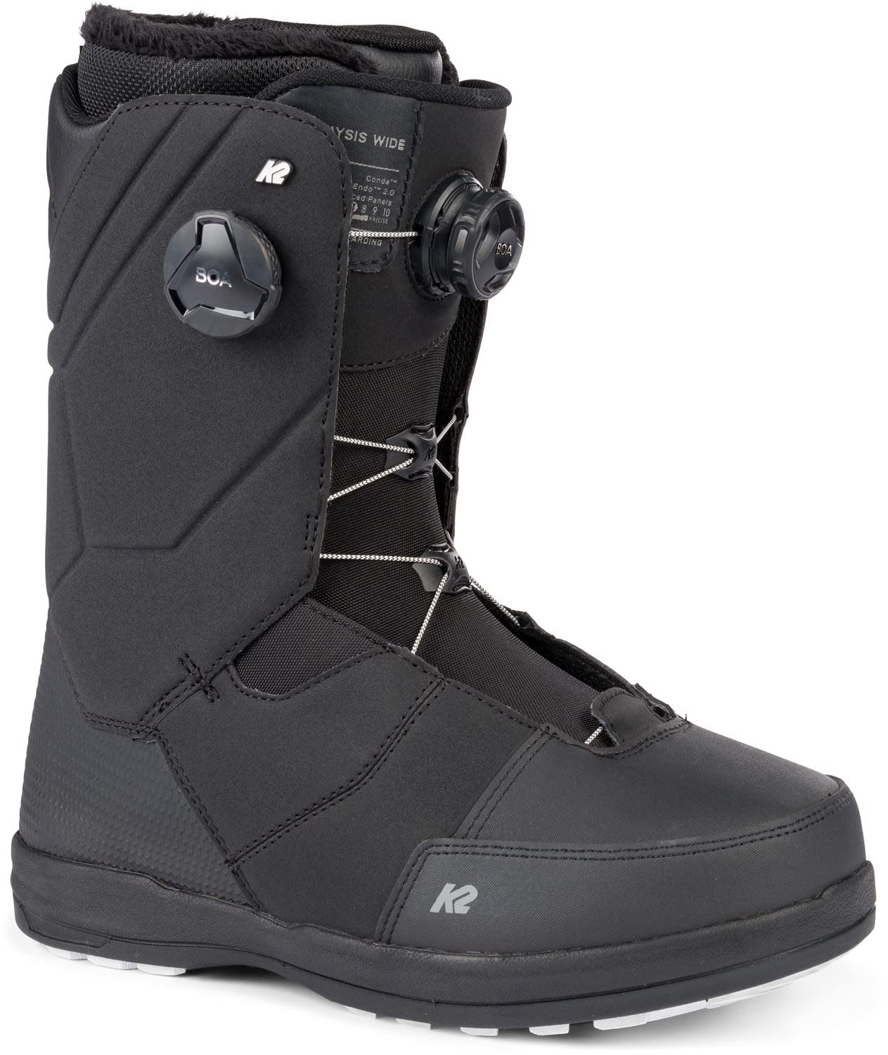 K2 Maysis Wide Men's Snowboard Boots - Black Size 13 (Wide) - Comfortable & Durable for All-Mountain Riding & Freestyle Snowboarding
