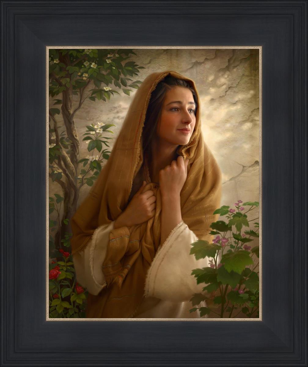 Mary Kept All These Things and Pondered in Her Heart - Christian Bible Verse Wall Art for Home & Church Decor - Perfect for Prayer Rooms, Sunday School Gifts, and Spiritual Encouragement