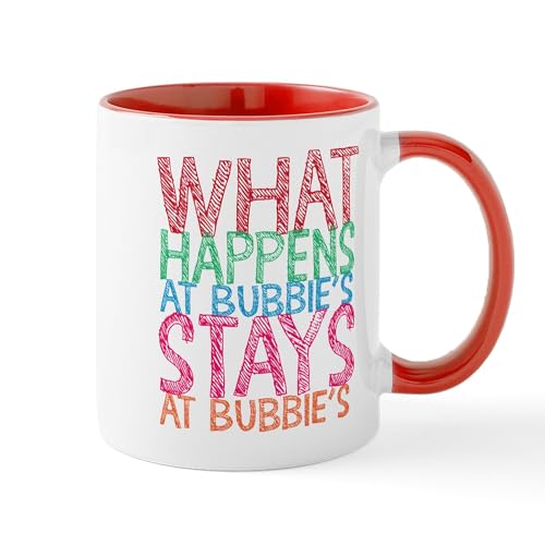 White/Red Inside - What Happens At Bubbie's Mugs