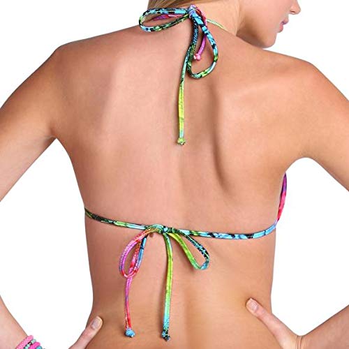 Luli Fama Women's Push Up Bandeau Bikini Top - Molded Support, Adjustable Angel Strings, Sea Salt Color | Perfect for Beach Vacations, Pool Parties & Summer Getaways
