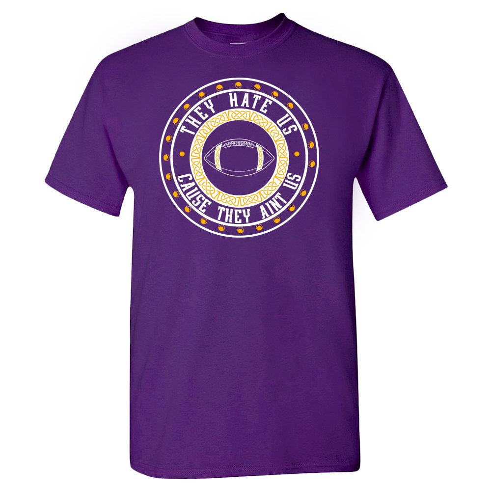 Xtreme Apparel Minnesota Fan Shirt - They Hate Us - Officially Licensed Vikings Football Tee for Game Day & Tailgating