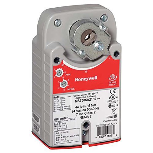 Honeywell MS8105A1030 Spring Return Actuator Damper Motor, 44# On/Off - HVAC System Control for Commercial and Residential Buildings