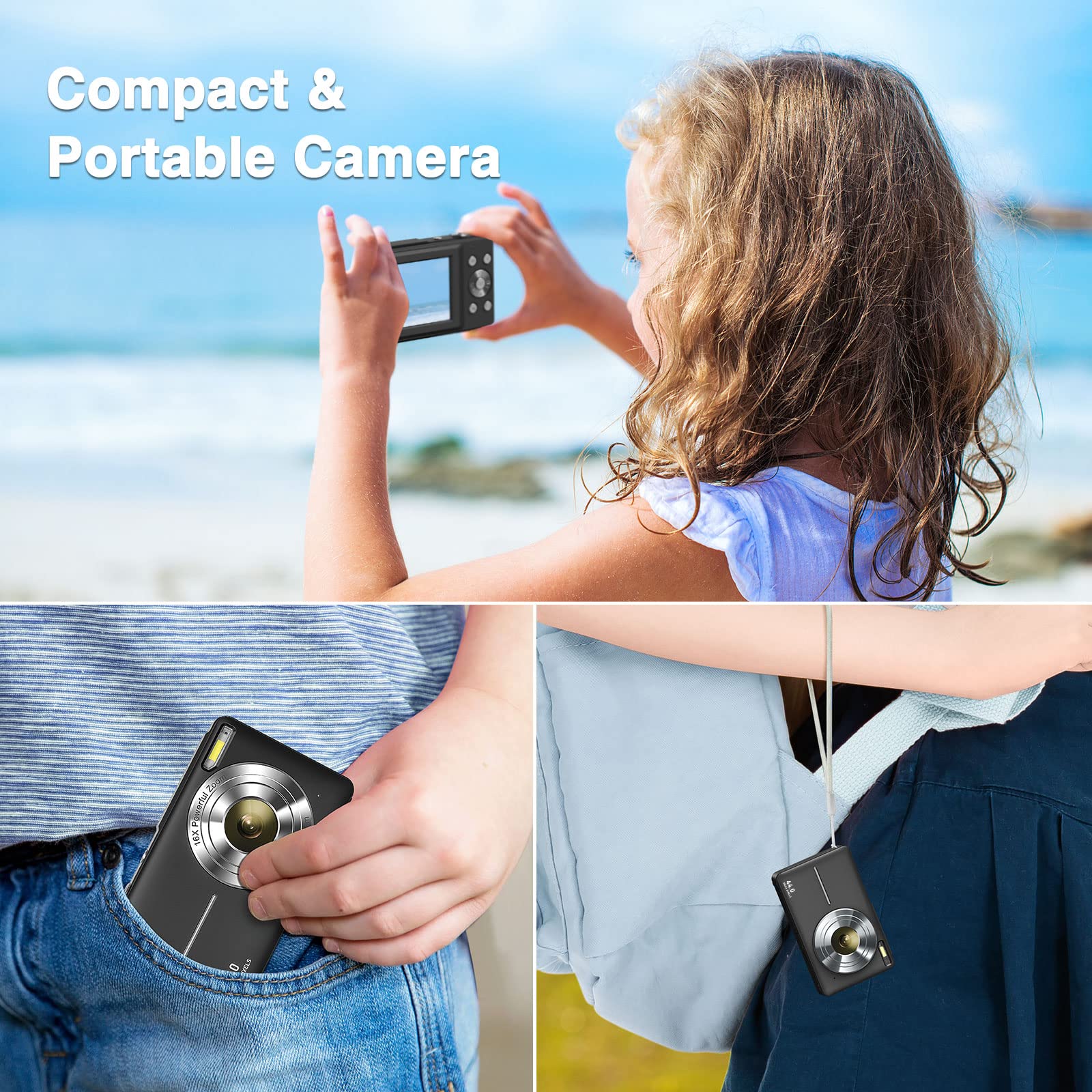 44MP FHD 1080P Digital Camera with 2.4