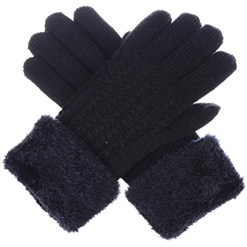 Faux Fur Cuff-black