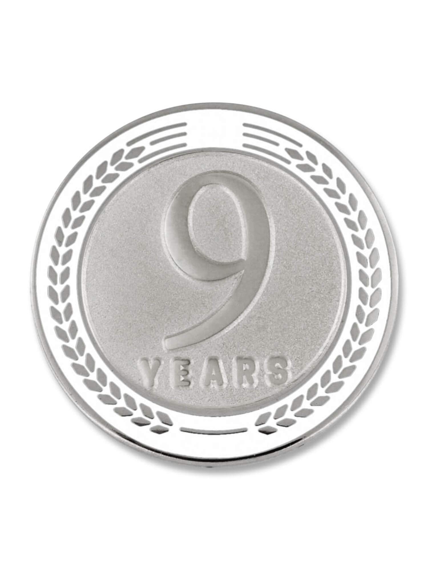 PinMart Years of Service Award Lapel Pin - Elegant White Employee Recognition Gift for Work Anniversaries & Corporate Events | Perfect for Award Ceremonies, Retirement Gifts & Professional Milestones
