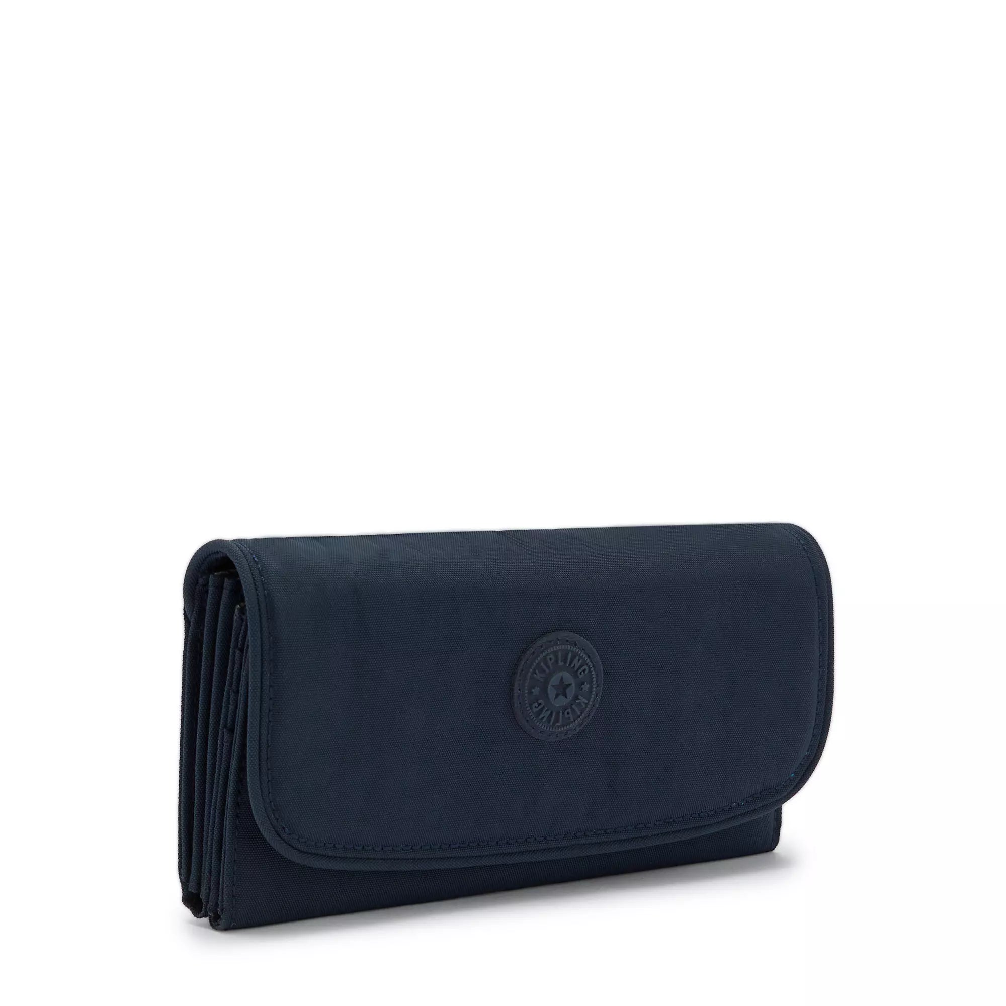 Kipling Money Land Snap Wallet - Compact RFID Blocking Wallet for Women & Men, Blue Bleu 2 - Perfect for Travel, Shopping & Everyday Use