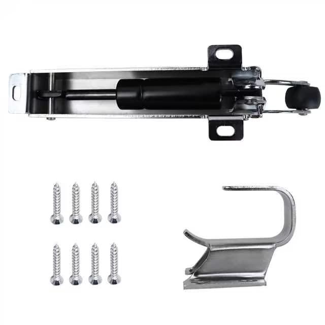**1094 Hydraulic Door Closer for Walk-in Freezers - 3/4 Inch Flush Mount, Polished Chrome - Ideal for Commercial Kitchens, Restaurants & Cold Storage**