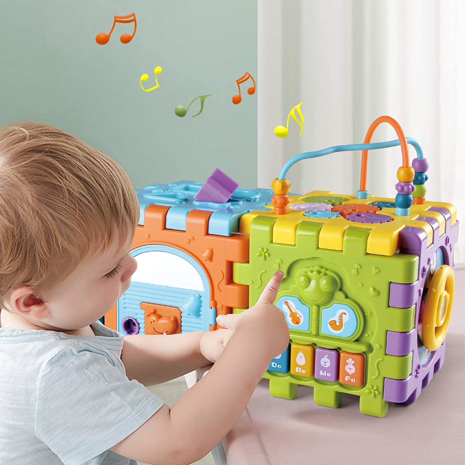 Best Activity Cube Baby Toys for 6-12 Months | Early Educational Musical Light-Up Toy for 6-18 Month Olds | 1 Year Old Play Center | Perfect Birthday Gift for 1-2 Year Old Boys & Girls | Ideal for Learning, Sensory Development & Playtime Fun