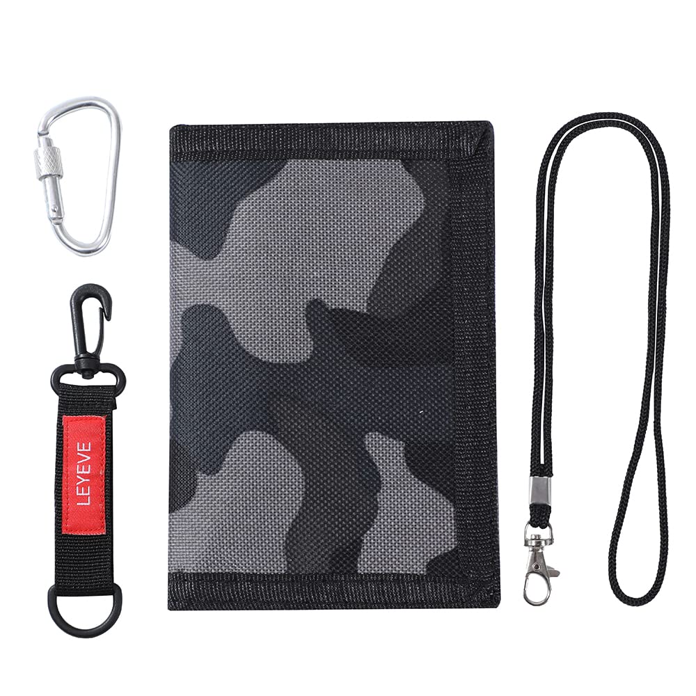 **Durable Kids Wallets for Boys & Girls (Ages 4-14) - Tri-Fold Wallet with Zipper Coin Pocket - Perfect for Toddlers & Teens - Great Birthday & Christmas Gift Idea - Grey Camo Design - Ideal for School, Travel & Everyday Use**