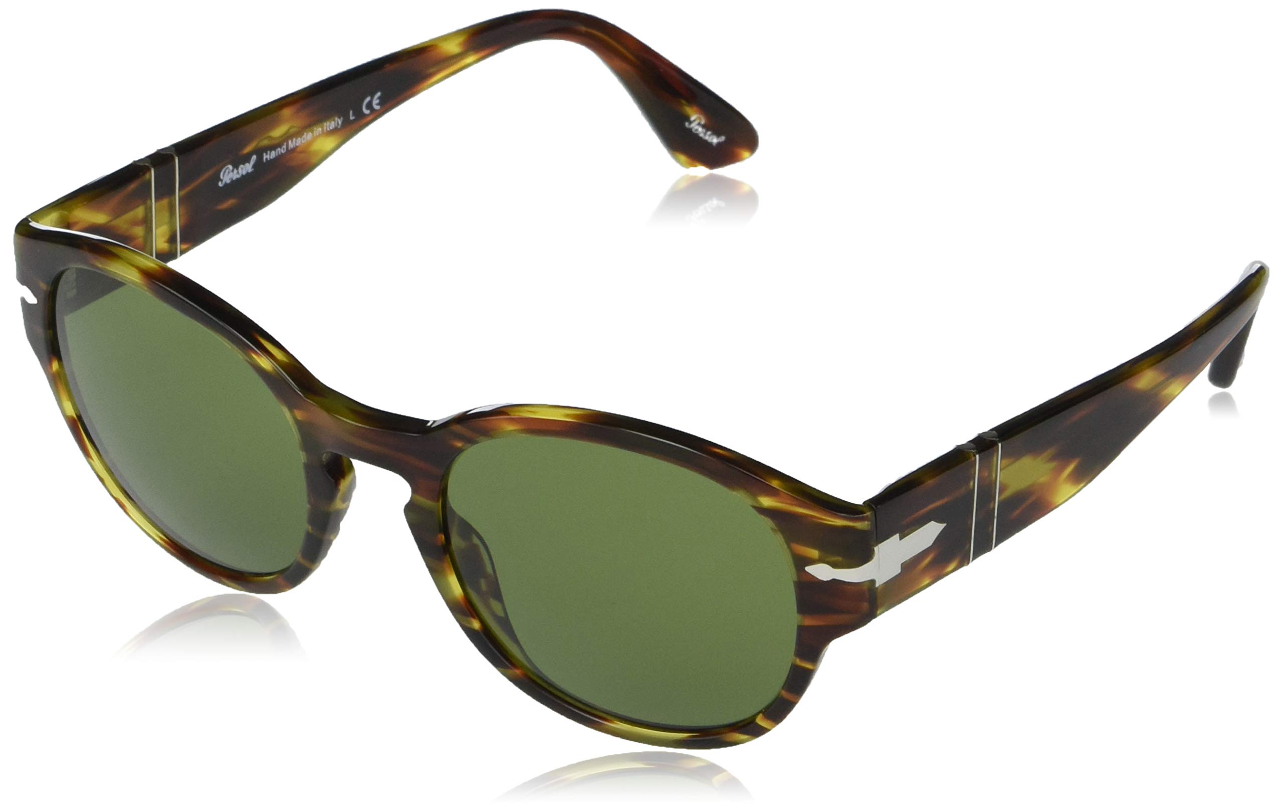 Persol PO3230S Rectangular Polarized Sunglasses for Men & Women – Classic UV Protection Shades for Driving, Travel & Outdoor Activities