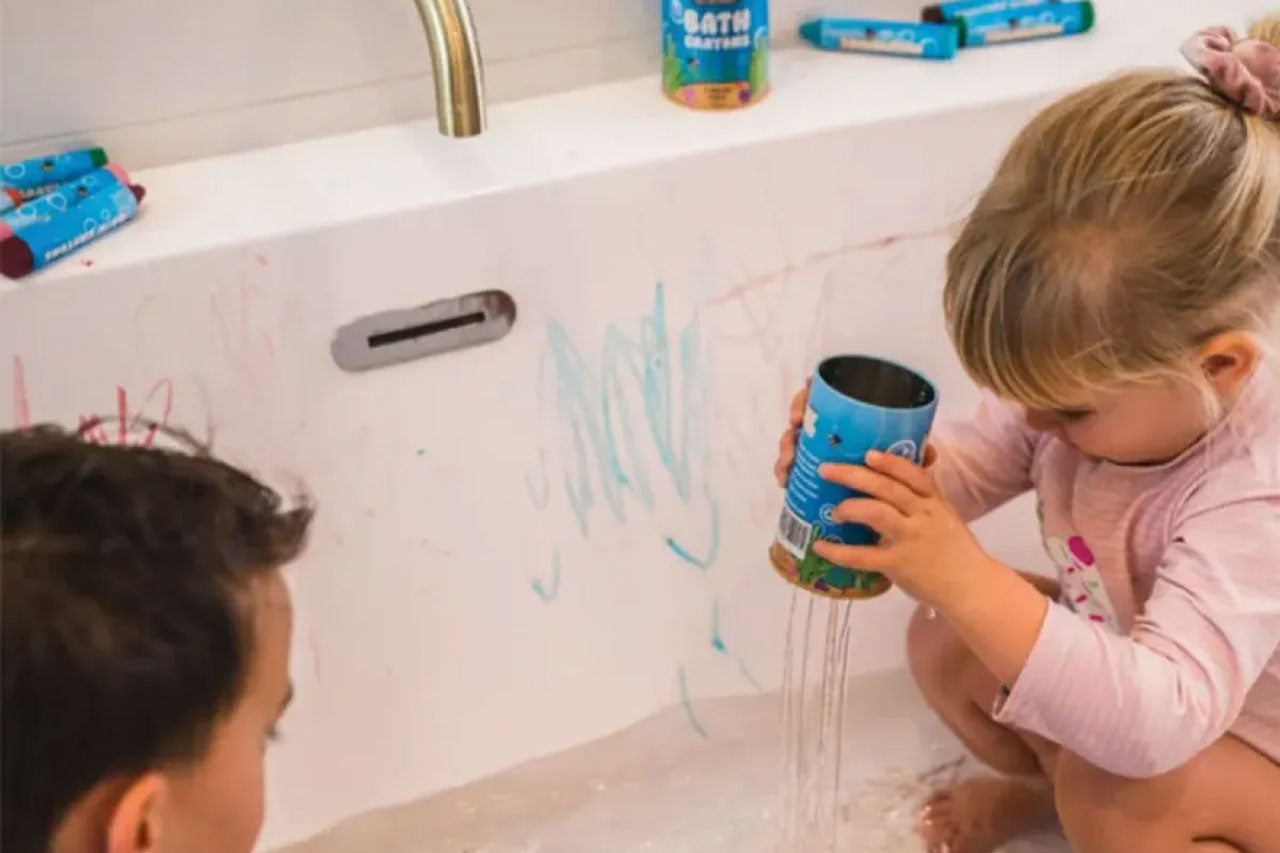 Honeysticks Super Jumbo Bath Crayons for Kids - Non-Toxic, Washable & Safe Bathtub Art Supplies - Perfect for Toddler Bath Time Fun & Creative Play