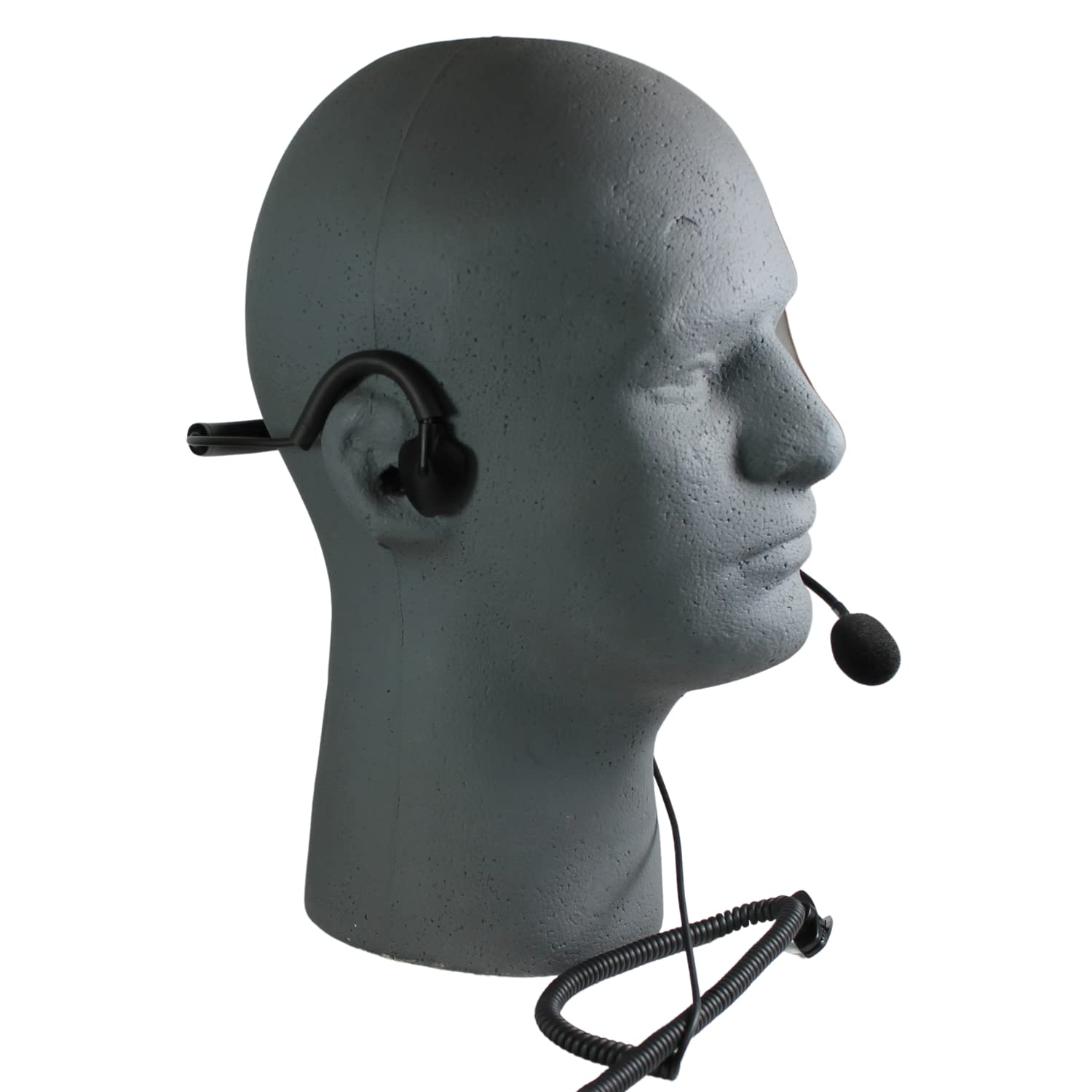 Pryme SPM-1405 Tactical Headset with Quick Disconnect - 6-Pin Hirose Style Adapter for Military, Police & Outdoor Communication - Compatible with Radios & Two-Way Devices