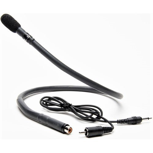 Azden Professional Neck-Worn Gooseneck Omnidirectional Microphone - Perfect for Podcasting, Interviews, and Hands-Free Recording