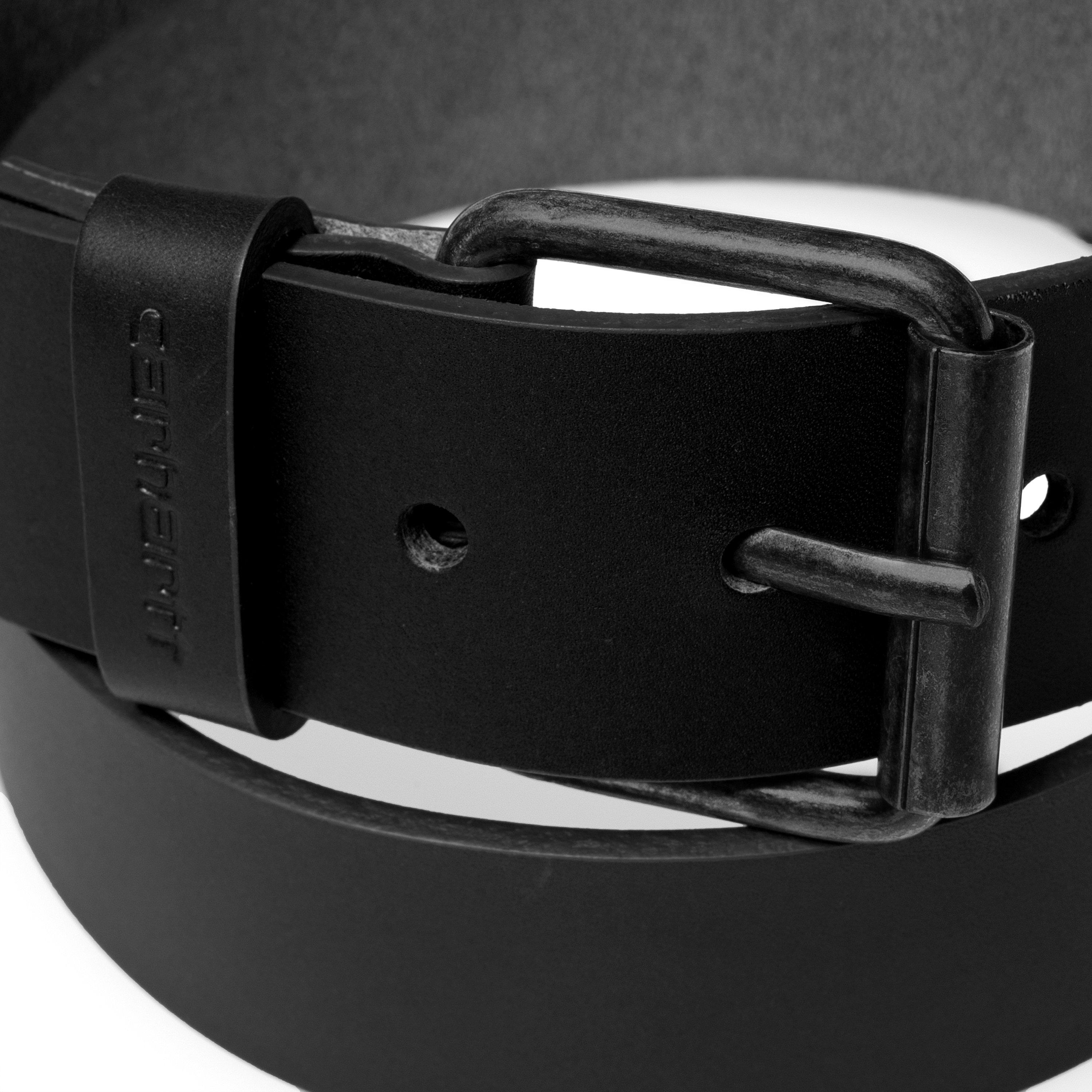 Script Belt for Men | Stylish Black Leather Belt with Adjustable Buckle - Perfect for Casual Wear, Office & Formal Occasions