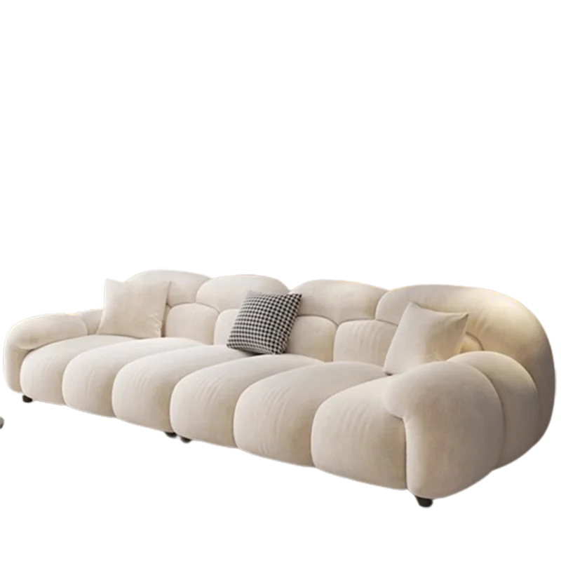 Minimalist Lazy Luxury Living Room Sofa Set - Modern Comfortable Sectional Couch for Small Spaces | Perfect for Apartments, Condos and Cozy Home Decor