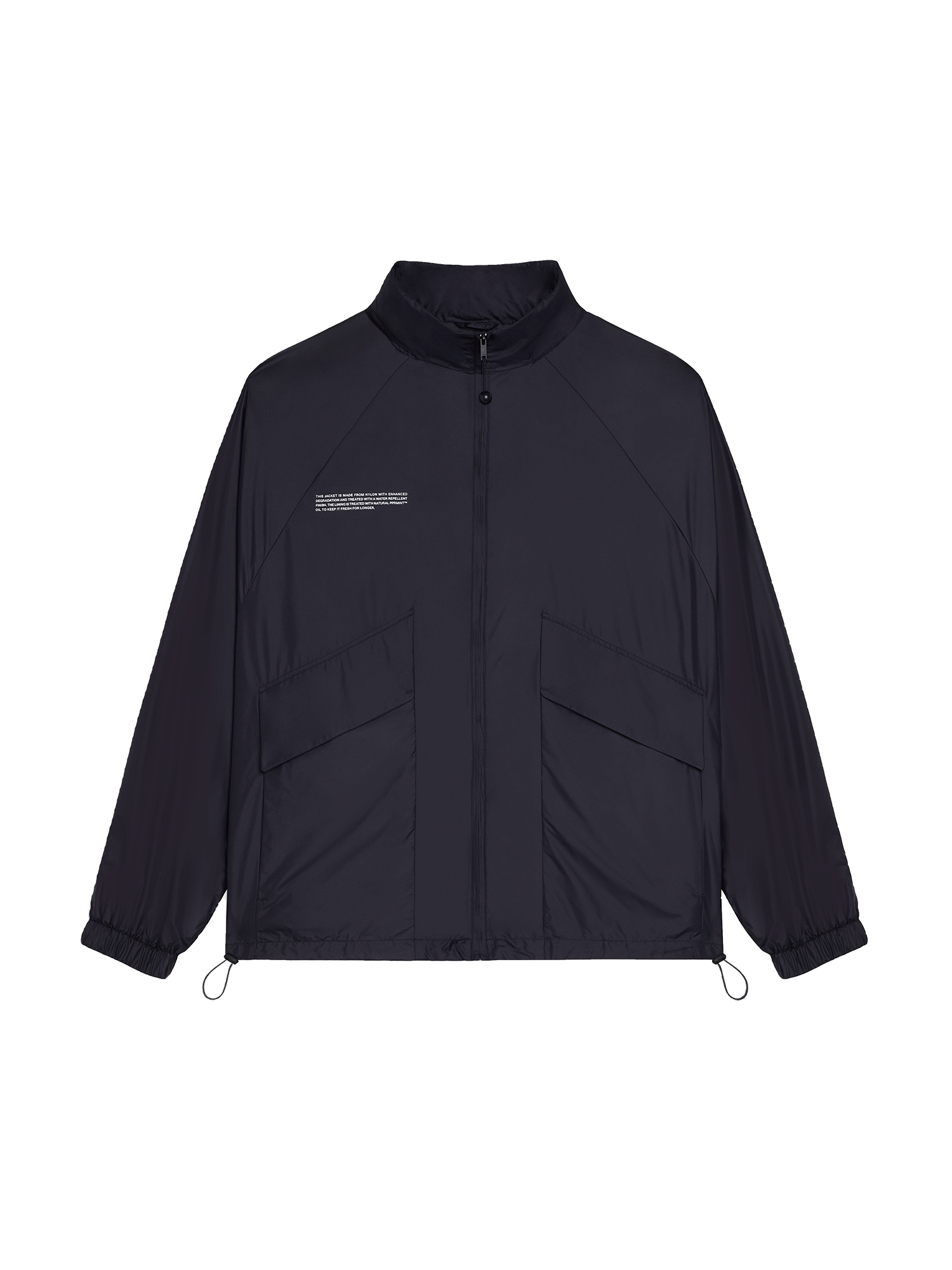 Men's Lightweight Nylon Jacket - Waterproof Windbreaker with Hood, Black - Perfect for Hiking, Travel & Outdoor Activities