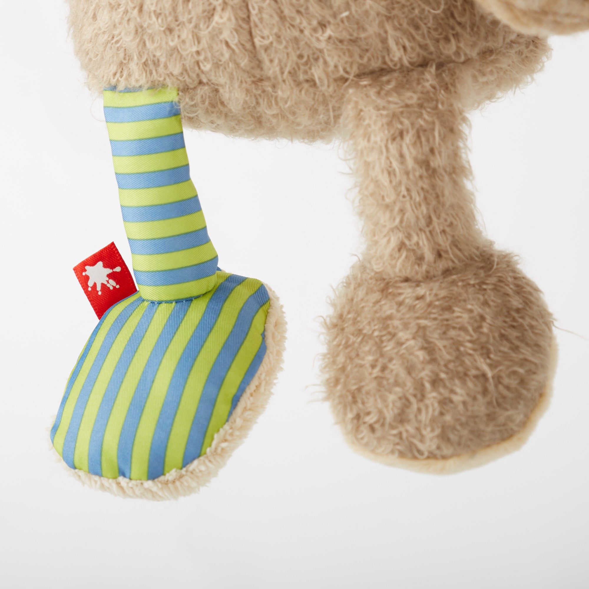 Adorable Patchwork Bear Plush Toy - Soft Stuffed Animal for Kids & Collectors | Perfect for Nursery Decor, Gifts & Cuddling