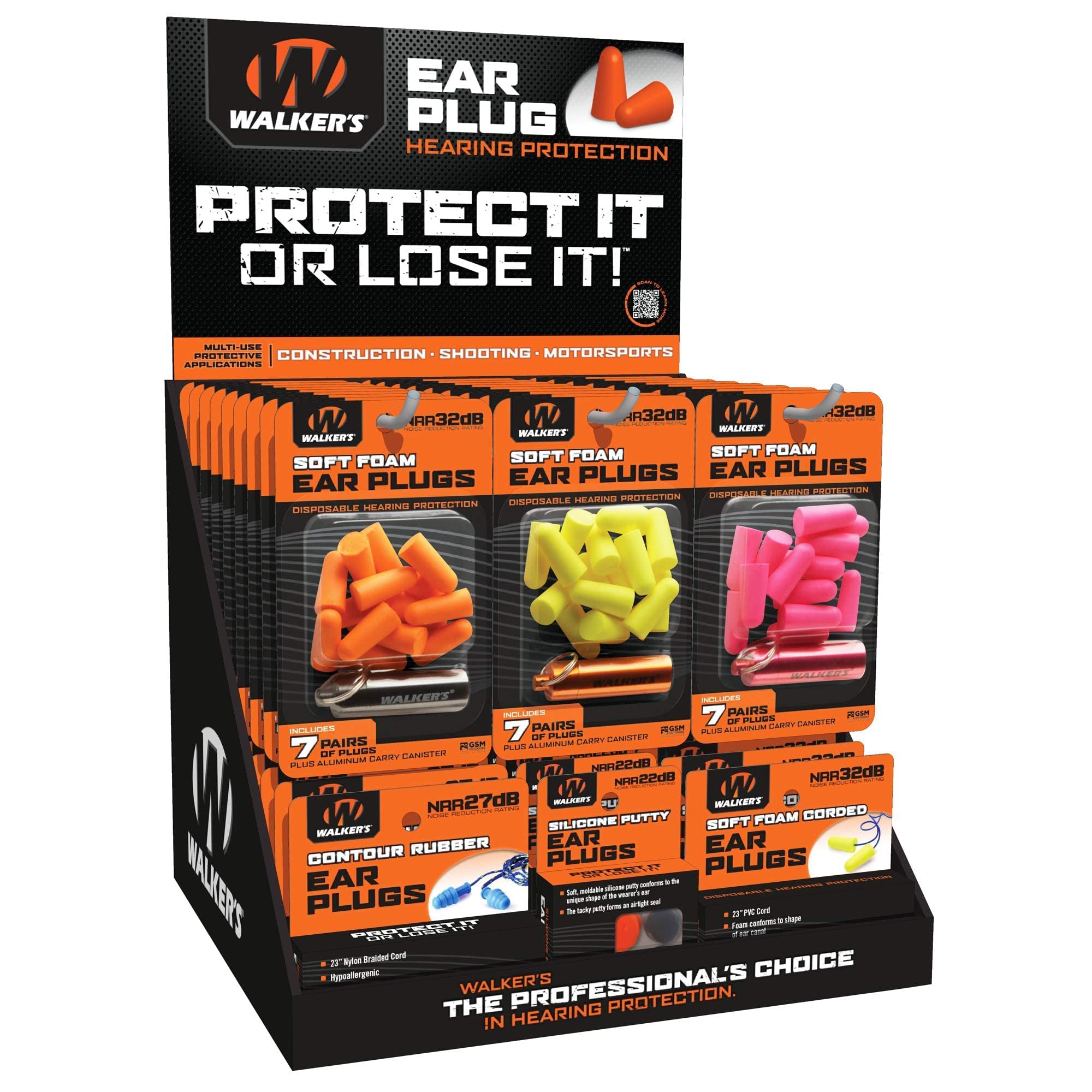 Walker's Game Ear Electronic Hearing Protection - Noise Reduction Shooting Earbuds for Hunting, Range & Outdoor Sports - Comfortable & Reusable Earplugs for Shooting, Motorcycling & Concerts