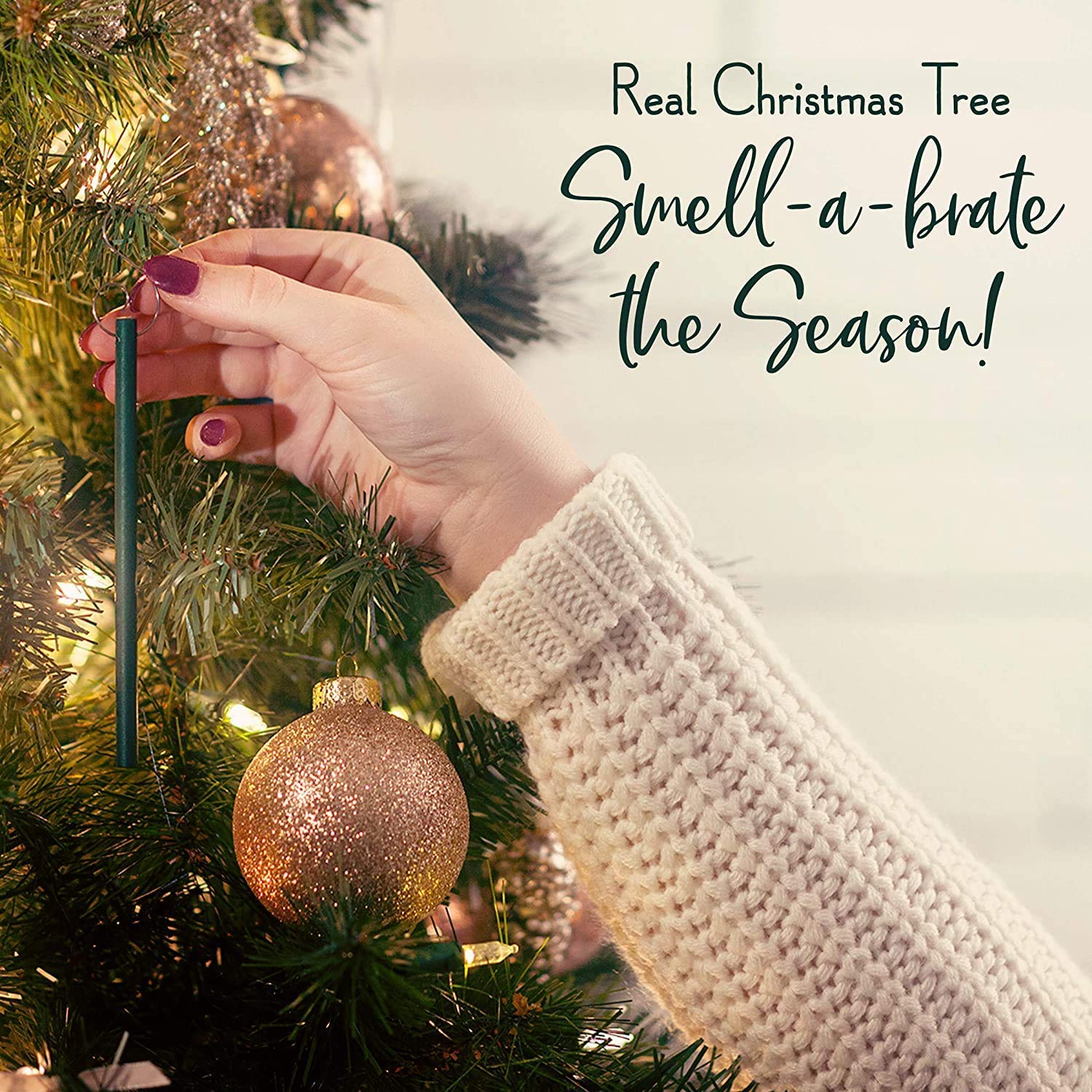 Scentsicles Scented Ornaments - 6 Pack with Hooks, Snow Berry Wreath Fragrance for Christmas Tree Decorations | Perfect for Holiday Home Decor, Parties & Festive Gifts
