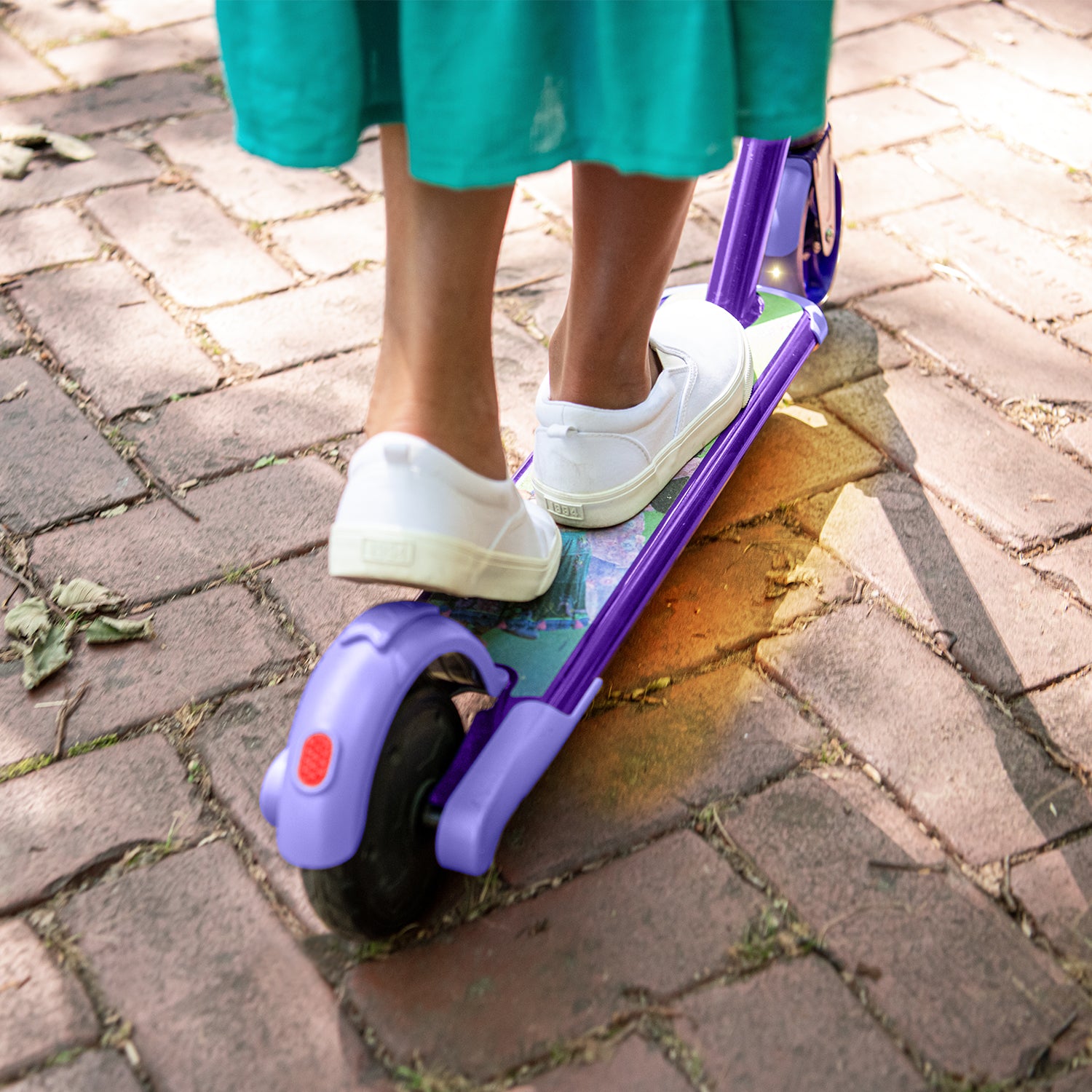 Disney Encanto Kids' Electric Scooter - 3 Wheel LED Light Up Scooter for Ages 5-12 | Perfect for Outdoor Play, Birthday Gifts & Family Fun Activities