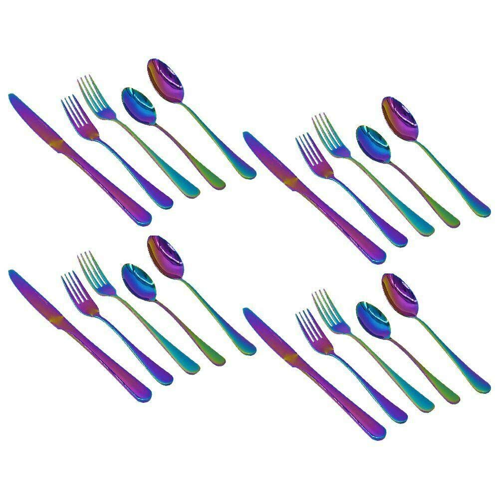 Premium 20-Piece Flatware Set - Stainless Steel Dinner Knives, Forks & Spoons - Durable Kitchen Utensils for Cooking & Dining - Perfect for Restaurants, Catering & Home Use
