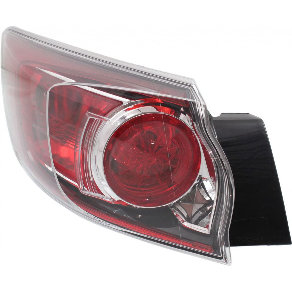 2010-2013 Mazda 3 Driver Side Tail Light Assembly - DOT Certified Replacement (Part #MA2800147) | CarLights360 | Perfect for Night Driving & Enhanced Vehicle Safety