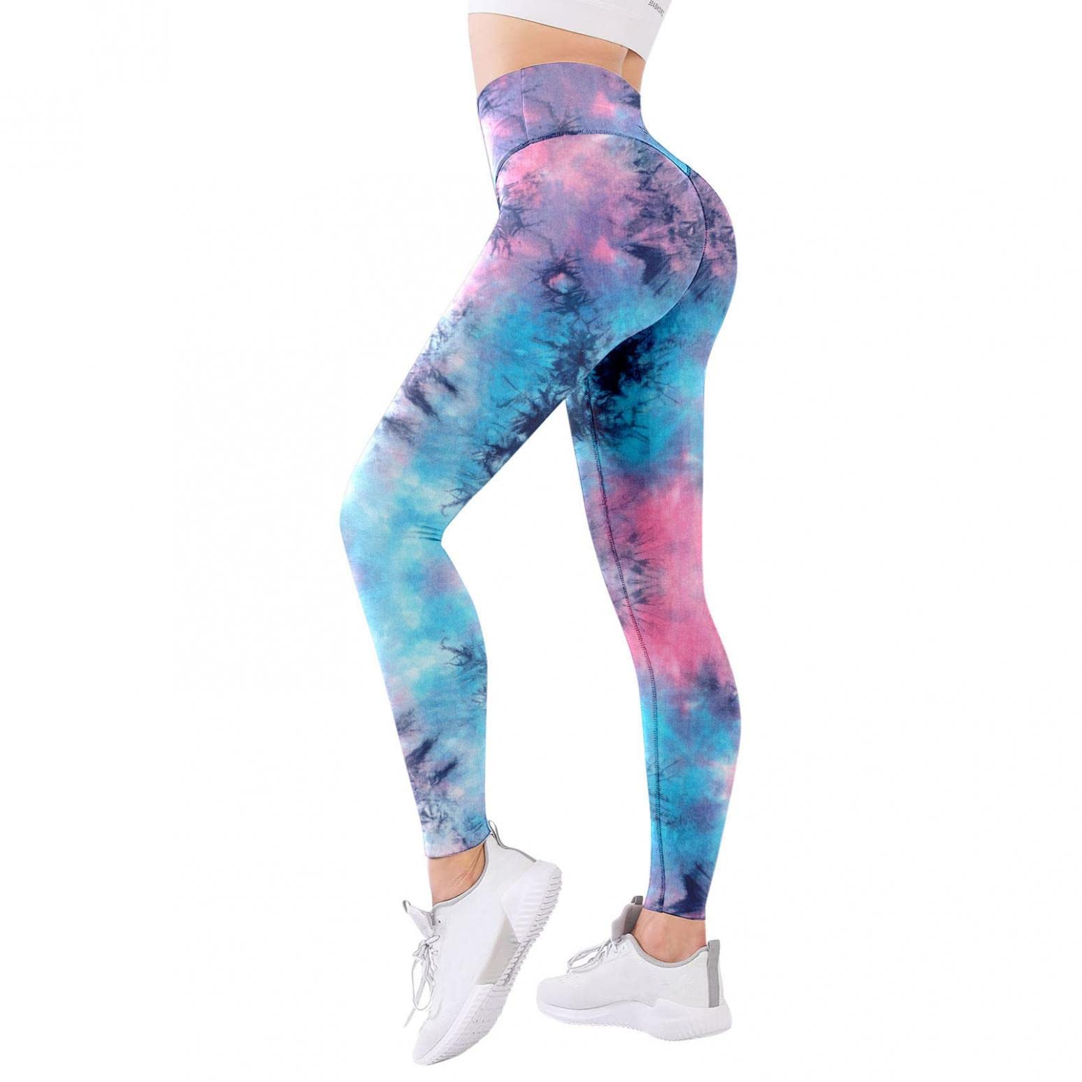 Women's High Waisted Yoga Pants with Pockets - Tummy Control Workout Leggings for Running, Gym & Lounge - Moisture Wicking & Quick Dry Stretchy Activewear