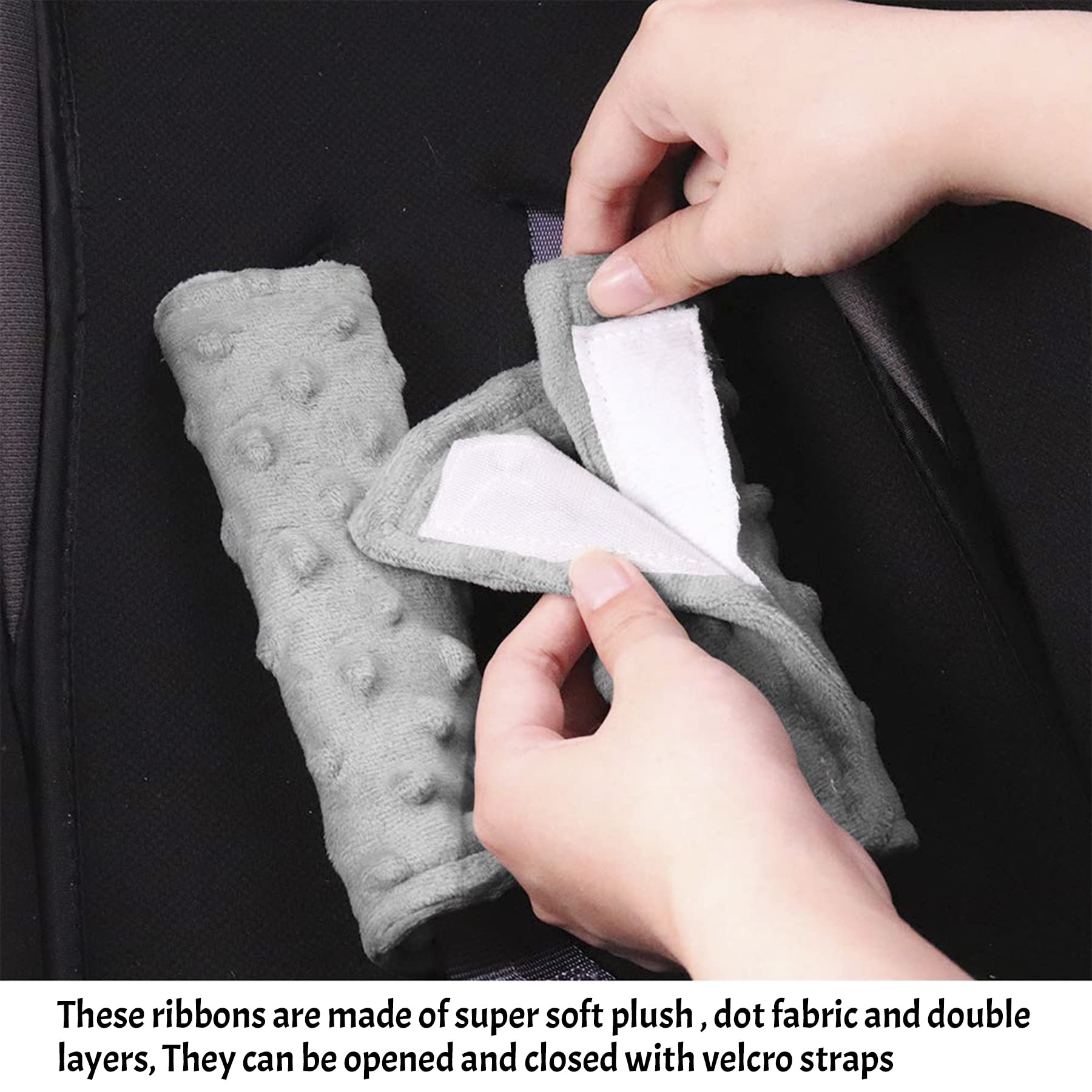 Baby Stroller Head & Neck Support Pillow - Infant Car Seat Headrest with Adjustable Strap - Soft & Breathable Newborn Lounger for 0-12 Months - Perfect for Strollers, Car Seats & Baby Rockers