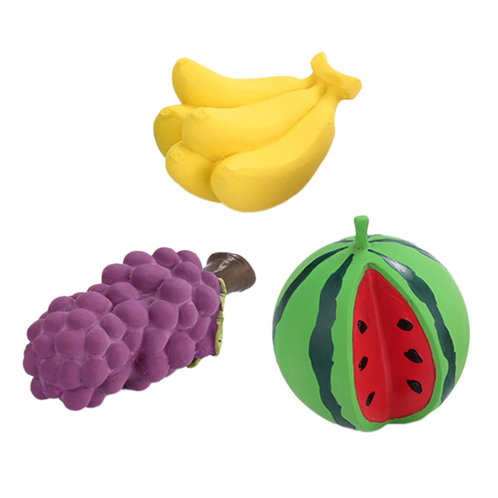 3Pcs Dog Chew Toys - Durable Bite-Resistant Squeaky Fruit Toys for Small, Medium & Large Dogs - Interactive Pet Toys for Teething, Boredom Relief & Dental Health - Perfect for Playtime, Training & Indoor/Outdoor Fun