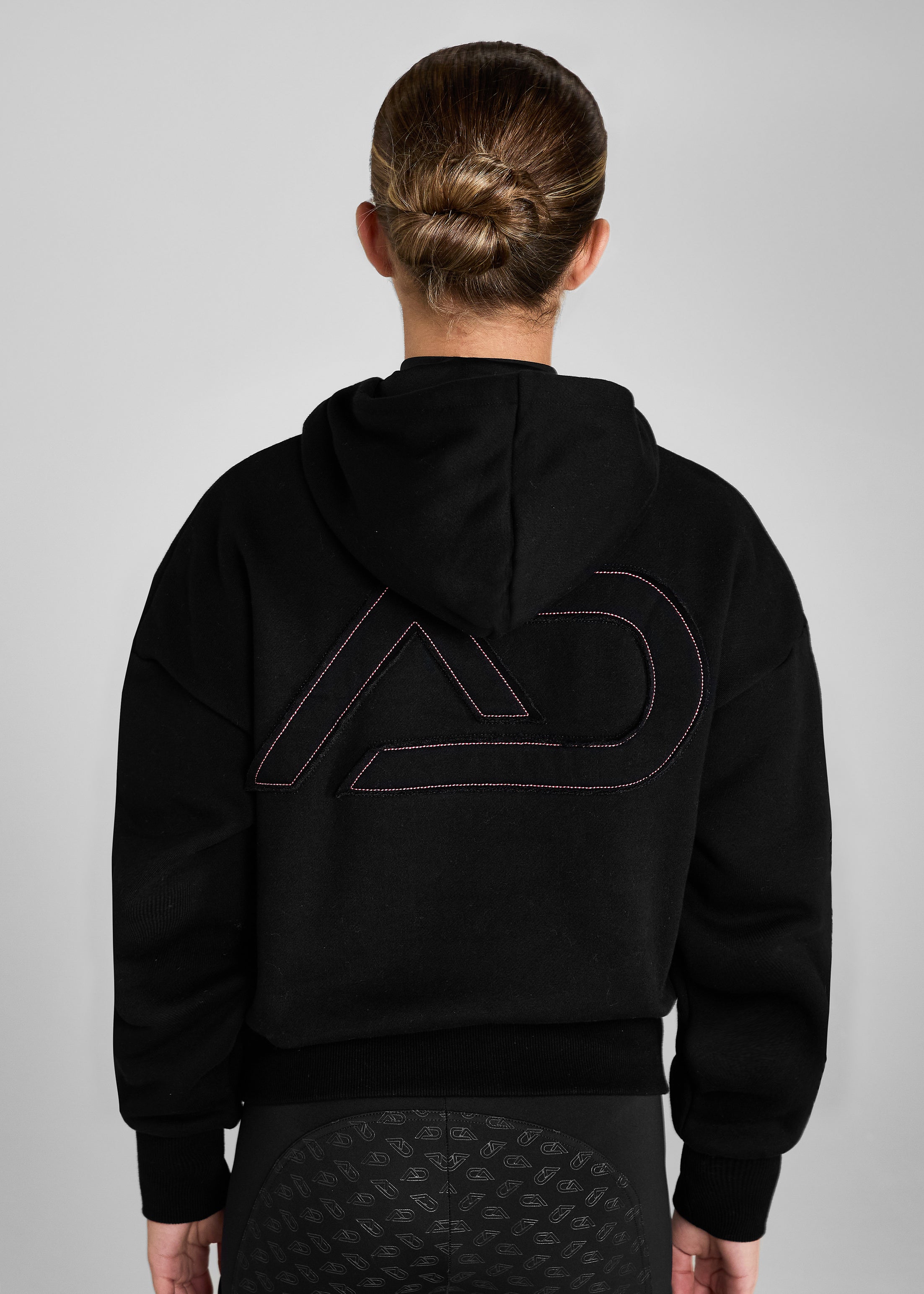 YR Women's Pink & Black Half Zip Hoodie Sweatshirt - Cozy Pullover for Casual Wear, Gym, and Outdoor Activities