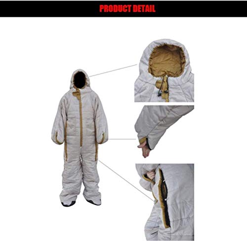 Adult Wearable Sleeping Bag with Feet - 3 Season Portable Standing Sleeping Suit for Camping, Hiking & RV Trips | Waterproof, Windproof Outdoor Gear (160-180cm) with Carry Bag | Perfect for Cold Weather Adventures, Backpacking & Emergency Preparedness