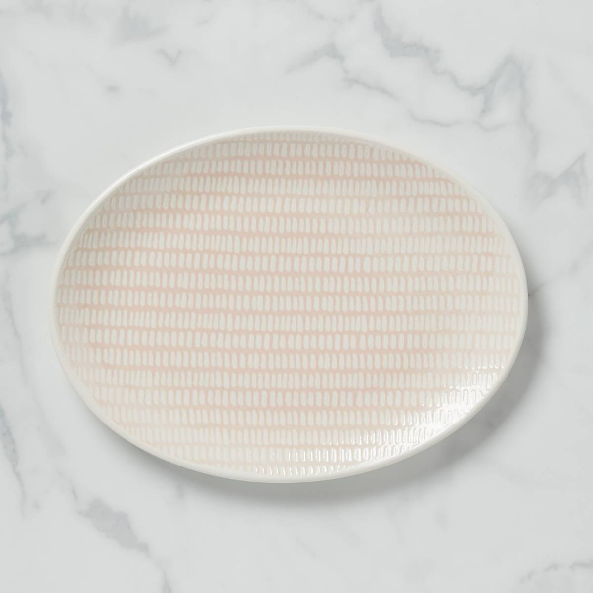 Textured Neutrals Dobby Platter - Stylish and Durable Tableware for Everyday Dining, Entertaining, and Home Decor