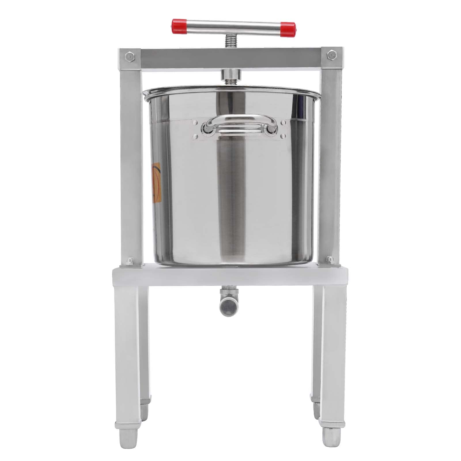 3.5 Gallon Manual Fruit Wine Press - Grape, Apple Cider & Honey Extractor for DIY Juice Making | Perfect for Home Brewing, Winemaking & Fresh Juice Extraction