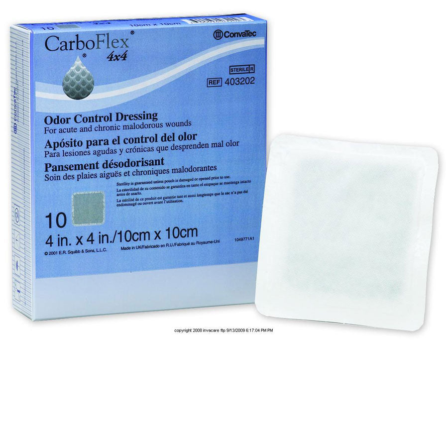 CarboFLEX® Odor Control Wound Dressing - Advanced Activated Charcoal Bandage for Wound Care & Infection Prevention | Ideal for Post-Surgical, Diabetic Ulcers & Chronic Wounds