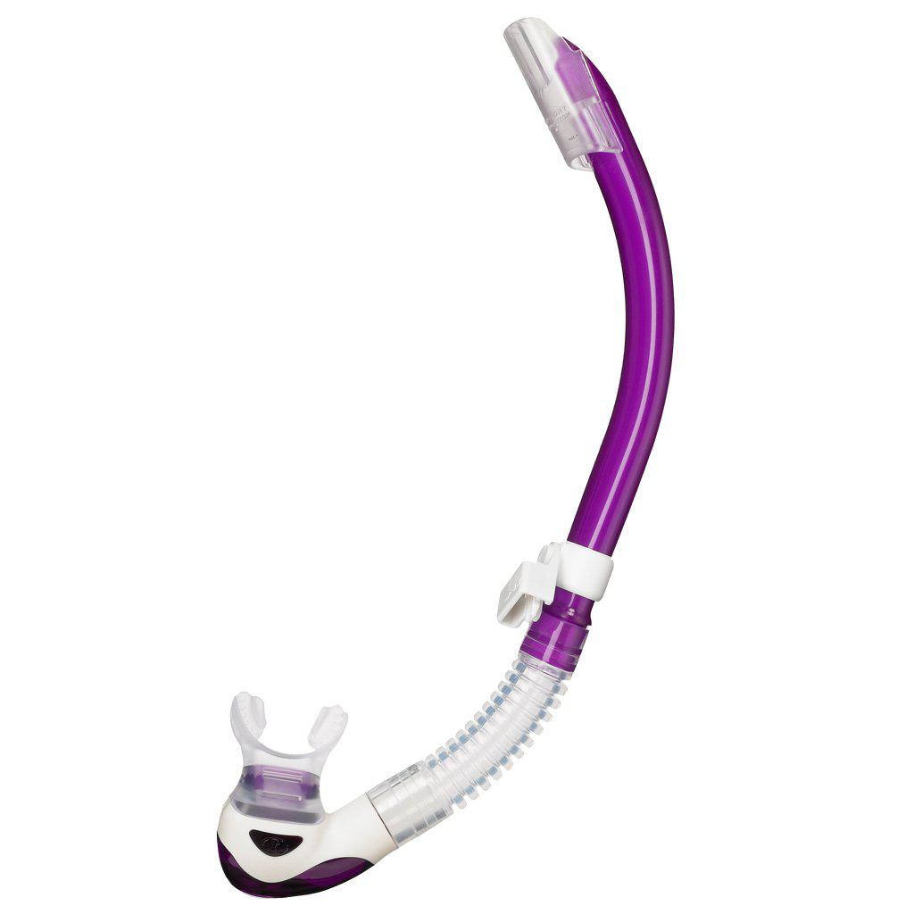 TUSA Platina Hyperdry II Snorkel - Dry Top Snorkeling Gear for Adults & Kids - Comfortable Anti-Water Design for Ocean Swimming, Snorkel Set for Beach Vacation & Underwater Exploration