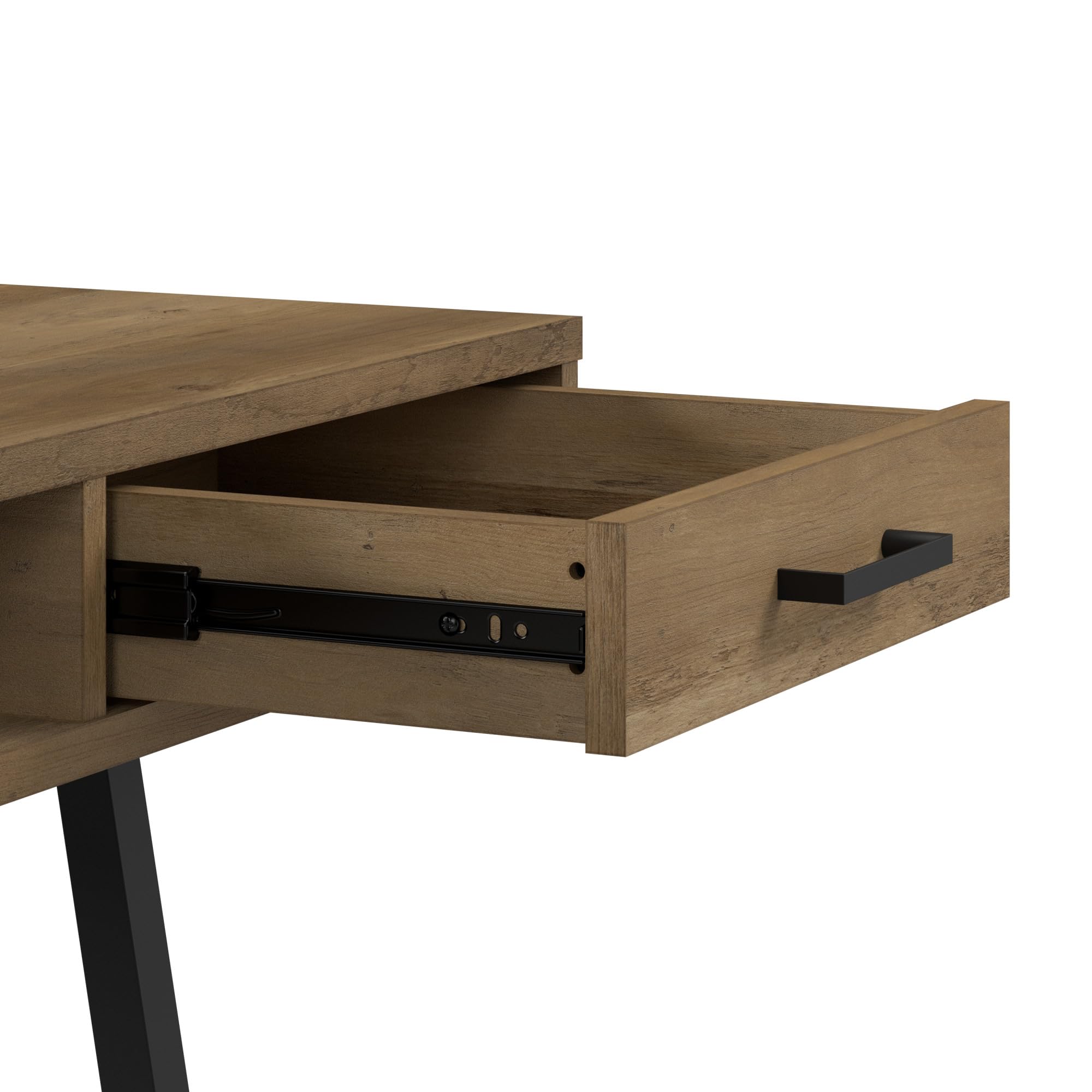 Bush Furniture Steele 54W Reclaimed Pine Writing Desk | Home Office Computer Workstation for Small Spaces, Remote Work & Study