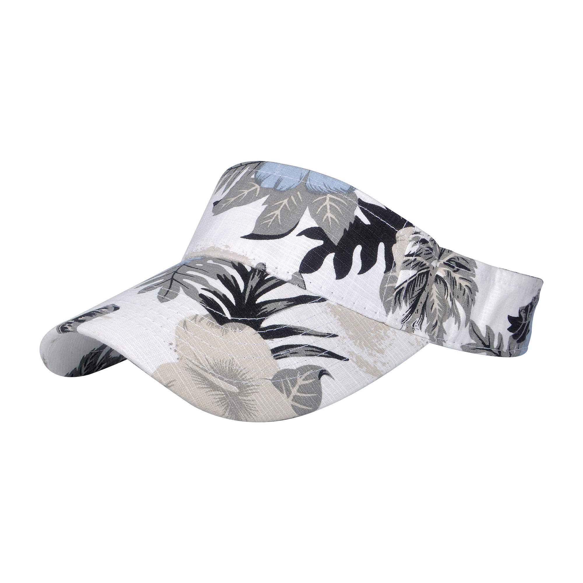 ZLYC Custom Printed Sports Sun Visor Hats for Women & Girls - UV Protection Running Golf Tennis Outdoor Activities