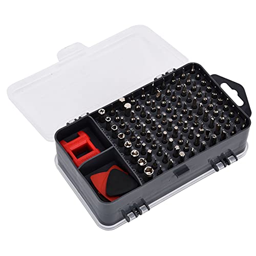 Precision Magnetic Screwdriver Set - 115 in 1 Electronics Repair Kit for Phones, Watches & Laptops (Red) - Perfect for DIY & Tech Repairs