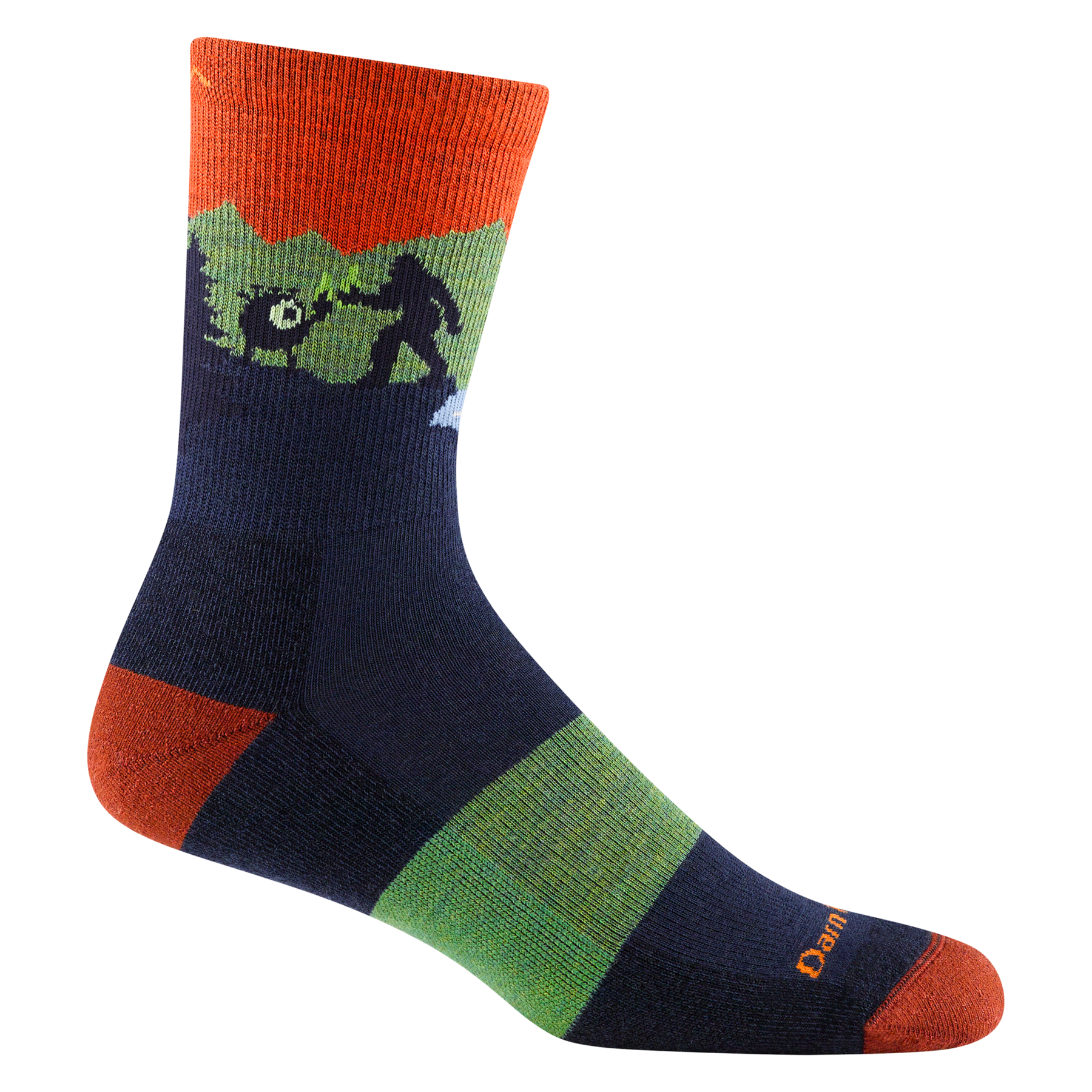 Darn Tough 5014 Micro Crew Cushion Socks for Men - Midweight Hiking & Outdoor Socks - All-Season Comfort for Walking, Running & Daily Wear