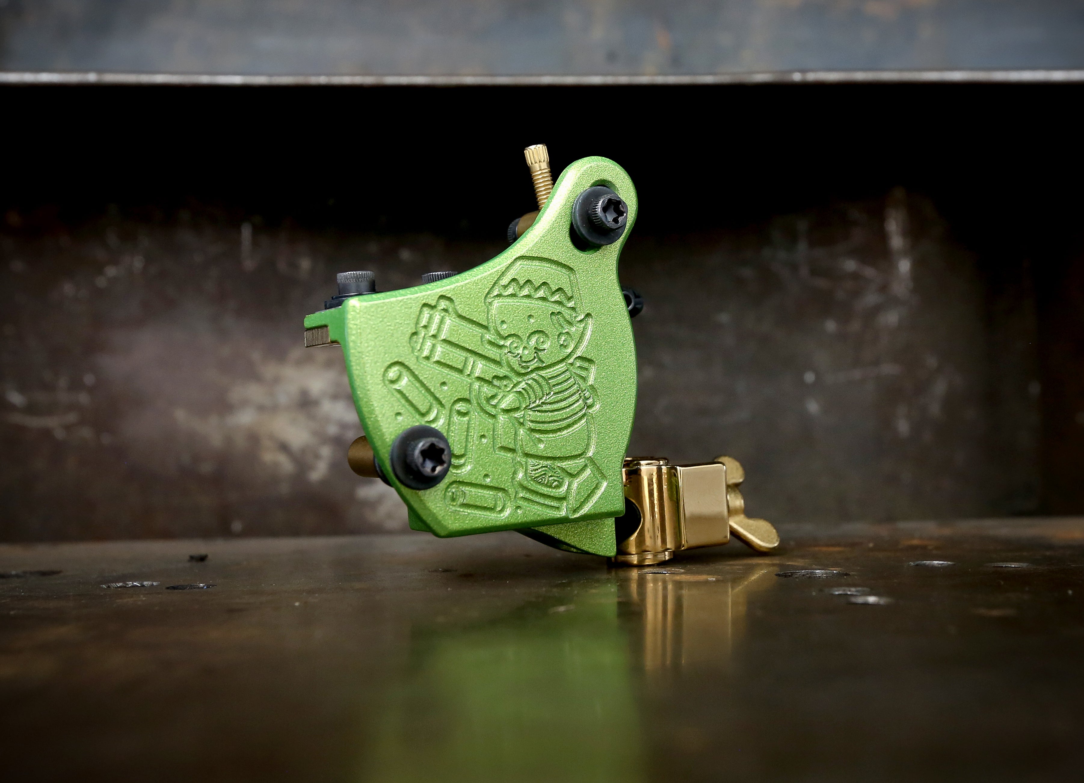 Limited Edition Mike Pike x Destroy Troy Teacup Liner - Green & Gold Hasbulla Design - Perfect for Tea Lovers & Collectors